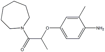 2-(4-amino-3-methylphenoxy)-1-(azepan-1-yl)propan-1-one Structure