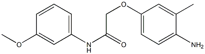 2-(4-amino-3-methylphenoxy)-N-(3-methoxyphenyl)acetamide Structure