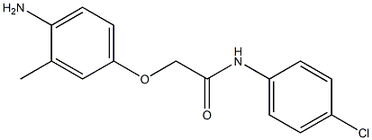 2-(4-amino-3-methylphenoxy)-N-(4-chlorophenyl)acetamide Structure
