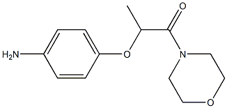 2-(4-aminophenoxy)-1-(morpholin-4-yl)propan-1-one 구조식 이미지