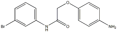 2-(4-aminophenoxy)-N-(3-bromophenyl)acetamide 구조식 이미지