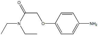 2-(4-aminophenoxy)-N,N-diethylacetamide 구조식 이미지