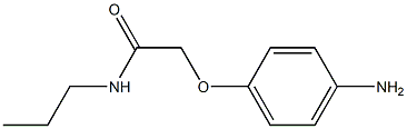 2-(4-aminophenoxy)-N-propylacetamide Structure