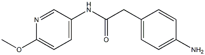 2-(4-aminophenyl)-N-(6-methoxypyridin-3-yl)acetamide 구조식 이미지