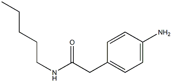 2-(4-aminophenyl)-N-pentylacetamide 구조식 이미지