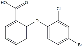 2-(4-bromo-2-chlorophenoxy)benzoic acid Structure