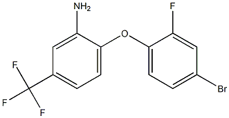 2-(4-bromo-2-fluorophenoxy)-5-(trifluoromethyl)aniline 구조식 이미지