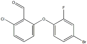 2-(4-bromo-2-fluorophenoxy)-6-chlorobenzaldehyde Structure