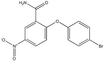 2-(4-bromophenoxy)-5-nitrobenzamide 구조식 이미지