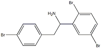 2-(4-bromophenyl)-1-(2,5-dibromophenyl)ethan-1-amine Structure