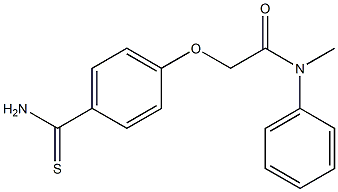 2-(4-carbamothioylphenoxy)-N-methyl-N-phenylacetamide Structure