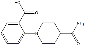 2-(4-carbamoylpiperidin-1-yl)benzoic acid 구조식 이미지