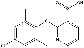 2-(4-chloro-2,6-dimethylphenoxy)pyridine-3-carboxylic acid Structure