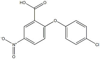 2-(4-chlorophenoxy)-5-nitrobenzoic acid 구조식 이미지