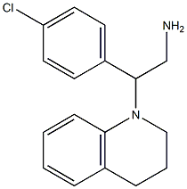 2-(4-chlorophenyl)-2-(1,2,3,4-tetrahydroquinolin-1-yl)ethan-1-amine 구조식 이미지