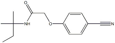 2-(4-cyanophenoxy)-N-(1,1-dimethylpropyl)acetamide 구조식 이미지