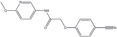 2-(4-cyanophenoxy)-N-(6-methoxypyridin-3-yl)acetamide Structure