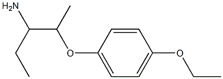 2-(4-ethoxyphenoxy)-1-ethylpropylamine Structure