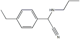 2-(4-ethylphenyl)-2-(propylamino)acetonitrile Structure