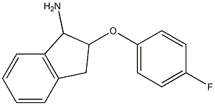 2-(4-fluorophenoxy)-2,3-dihydro-1H-inden-1-ylamine Structure