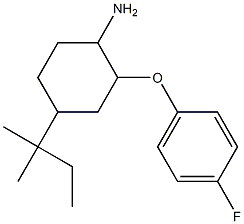 2-(4-fluorophenoxy)-4-(2-methylbutan-2-yl)cyclohexan-1-amine Structure