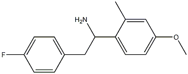 2-(4-fluorophenyl)-1-(4-methoxy-2-methylphenyl)ethan-1-amine Structure