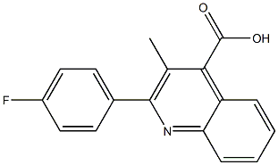 2-(4-fluorophenyl)-3-methylquinoline-4-carboxylic acid 구조식 이미지