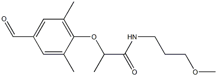 2-(4-formyl-2,6-dimethylphenoxy)-N-(3-methoxypropyl)propanamide 구조식 이미지