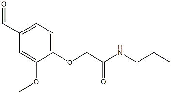 2-(4-formyl-2-methoxyphenoxy)-N-propylacetamide 구조식 이미지