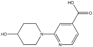 2-(4-hydroxypiperidin-1-yl)pyridine-4-carboxylic acid Structure
