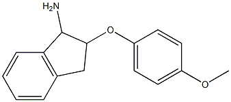 2-(4-methoxyphenoxy)-2,3-dihydro-1H-inden-1-ylamine Structure