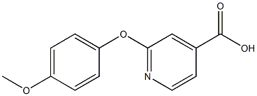 2-(4-methoxyphenoxy)pyridine-4-carboxylic acid 구조식 이미지