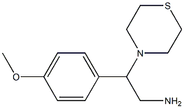 2-(4-methoxyphenyl)-2-(thiomorpholin-4-yl)ethan-1-amine Structure