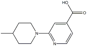 2-(4-methylpiperidin-1-yl)pyridine-4-carboxylic acid Structure