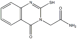 2-(4-oxo-2-sulfanyl-3,4-dihydroquinazolin-3-yl)acetamide 구조식 이미지