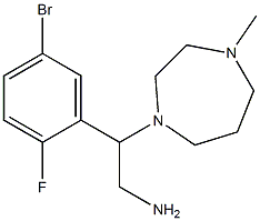 2-(5-bromo-2-fluorophenyl)-2-(4-methyl-1,4-diazepan-1-yl)ethan-1-amine Structure