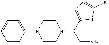 2-(5-bromothiophen-2-yl)-2-(4-phenylpiperazin-1-yl)ethan-1-amine Structure