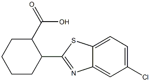 2-(5-chloro-1,3-benzothiazol-2-yl)cyclohexane-1-carboxylic acid Structure