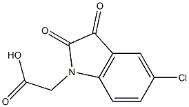 2-(5-chloro-2,3-dioxo-2,3-dihydro-1H-indol-1-yl)acetic acid Structure