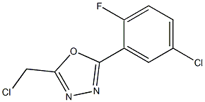 2-(5-chloro-2-fluorophenyl)-5-(chloromethyl)-1,3,4-oxadiazole 구조식 이미지