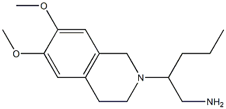 2-(6,7-dimethoxy-1,2,3,4-tetrahydroisoquinolin-2-yl)pentan-1-amine Structure