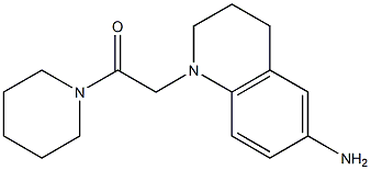 2-(6-amino-1,2,3,4-tetrahydroquinolin-1-yl)-1-(piperidin-1-yl)ethan-1-one Structure