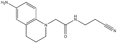 2-(6-amino-1,2,3,4-tetrahydroquinolin-1-yl)-N-(2-cyanoethyl)acetamide Structure