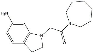 2-(6-amino-2,3-dihydro-1H-indol-1-yl)-1-(azepan-1-yl)ethan-1-one Structure