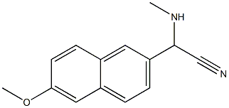 2-(6-methoxynaphthalen-2-yl)-2-(methylamino)acetonitrile Structure