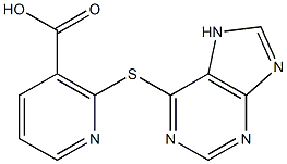 2-(7H-purin-6-ylthio)nicotinic acid Structure