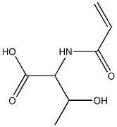 2-(acryloylamino)-3-hydroxybutanoic acid 구조식 이미지