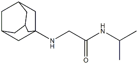 2-(adamantan-1-ylamino)-N-(propan-2-yl)acetamide 구조식 이미지