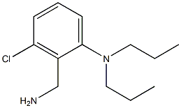 2-(aminomethyl)-3-chloro-N,N-dipropylaniline 구조식 이미지