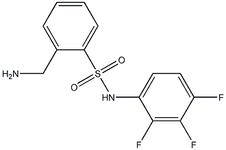 2-(aminomethyl)-N-(2,3,4-trifluorophenyl)benzene-1-sulfonamide 구조식 이미지